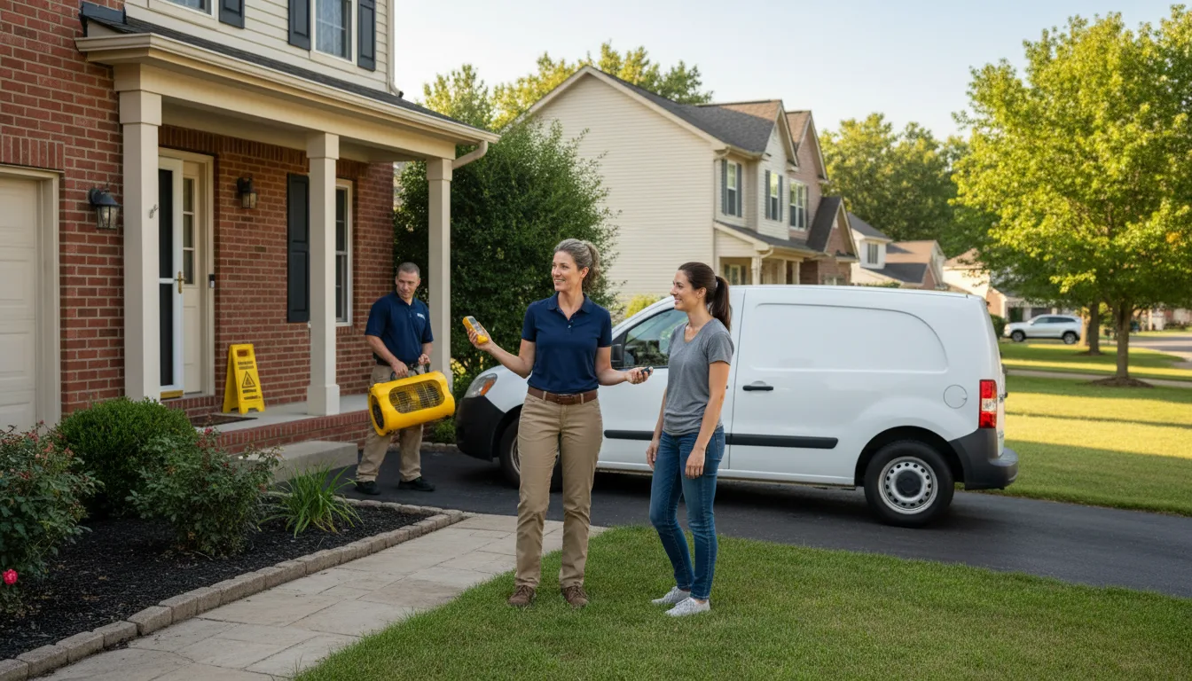 Residential water damage restoration in Putnam, IL